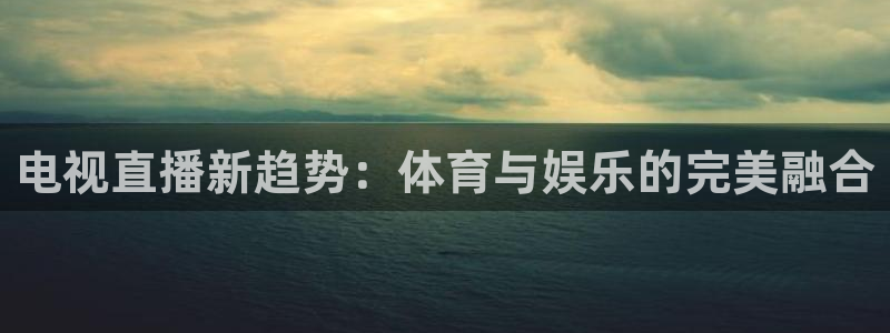 919体育直播平台：电视直播新趋势：体育与娱乐的完美融合